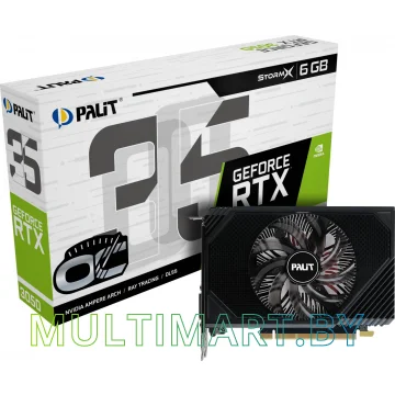 Видеокарта Palit GeForce RTX 3050 StormX OC 6GB (NE63050S18JE-1072F) картинка 5